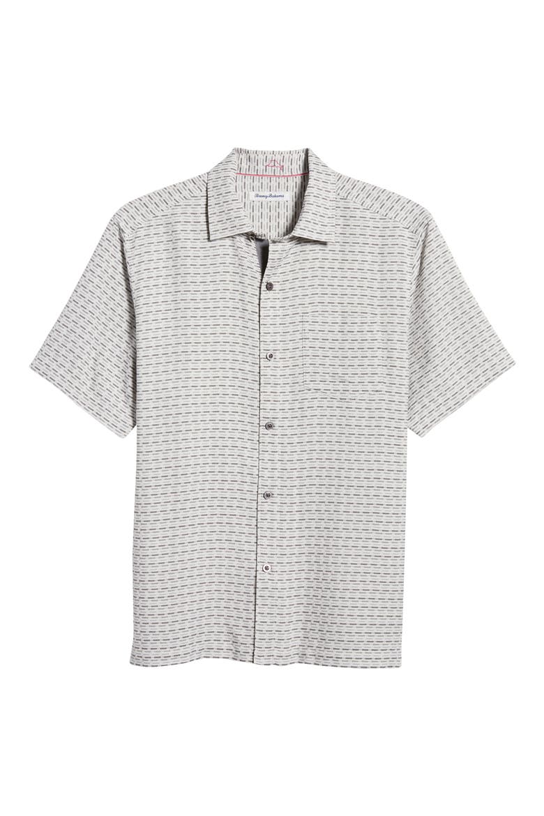 Geovanni Geo Classic Fit Silk Camp Shirt, Alternate, color, BALA SHARK