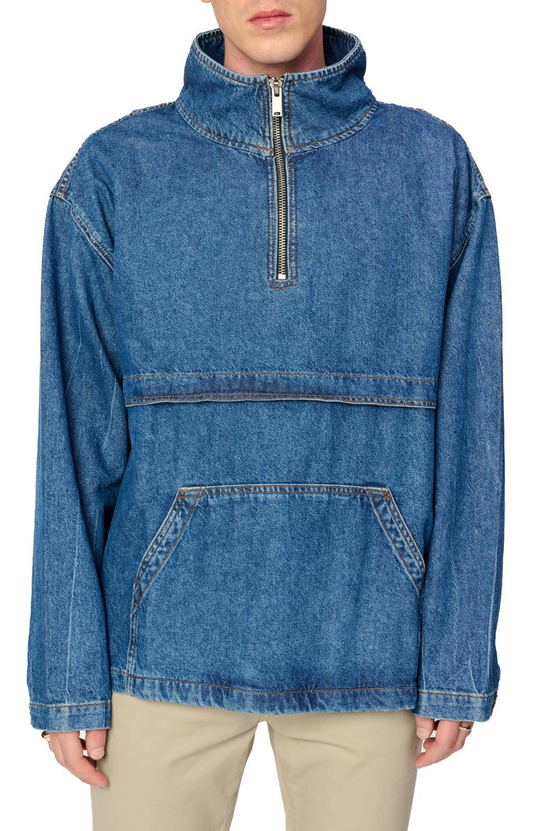WARP+WEFT Denim Anorak, Main, color, 