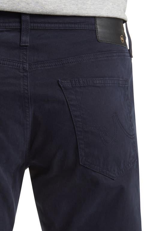 Ag Everett Slim Brushed Cotton Twill Straight Leg Jeans In Blue