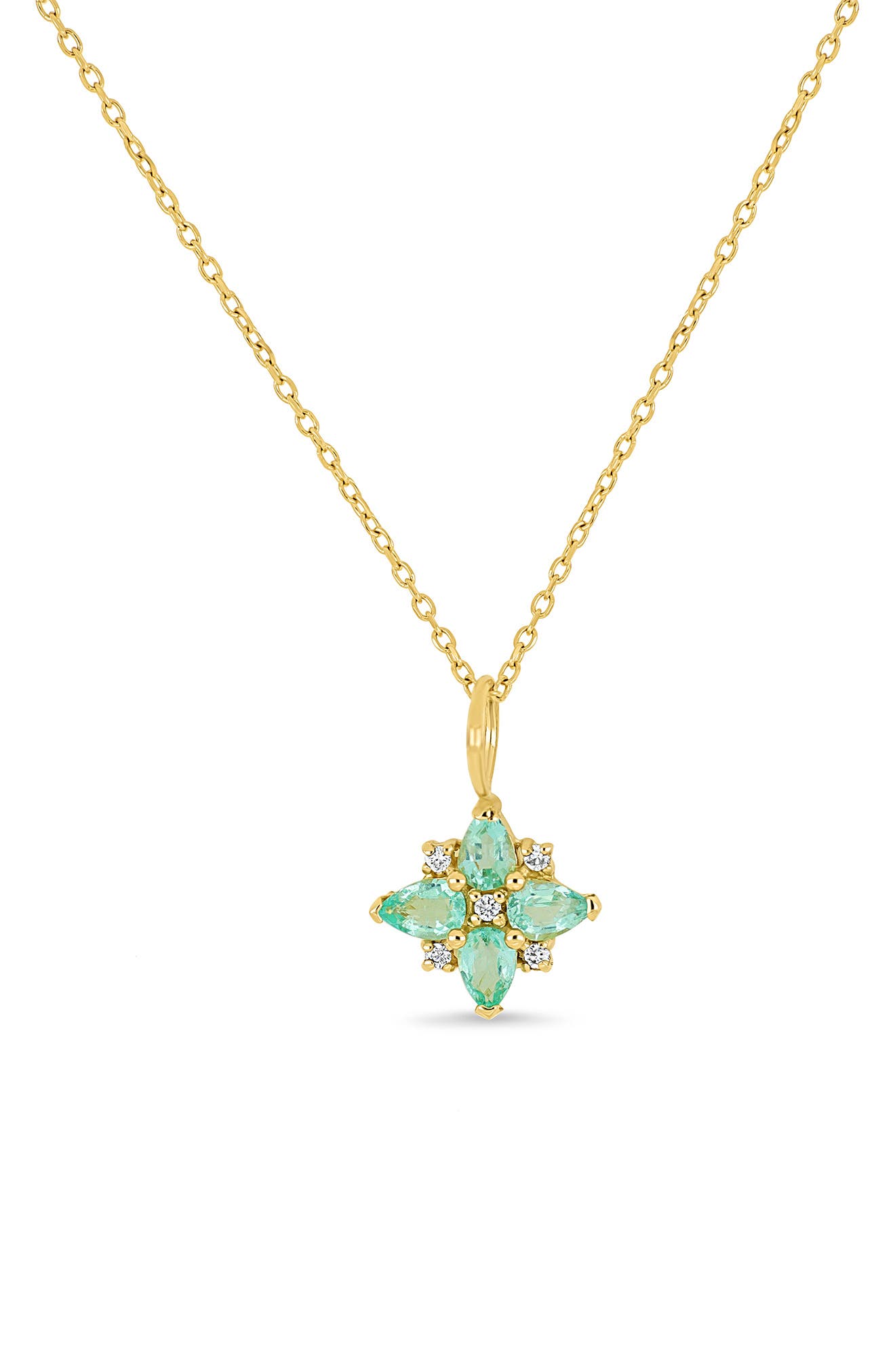 Bony Levy El Mar Emerald & Diamond Pendant Necklace