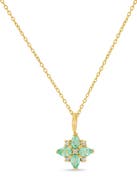 Bony Levy El Mar Emerald & Diamond Pendant Necklace