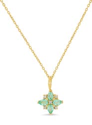 Bony Levy El Mar Emerald & Diamond Pendant Necklace