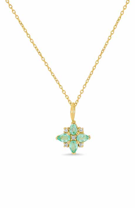 Bony Levy El Mar Emerald & Diamond Pendant Necklace