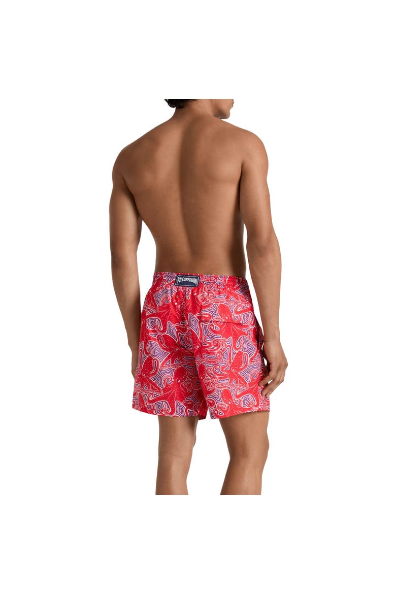 Men Swim Shorts Hypnoctopus, Alternate, color, Poppy Red