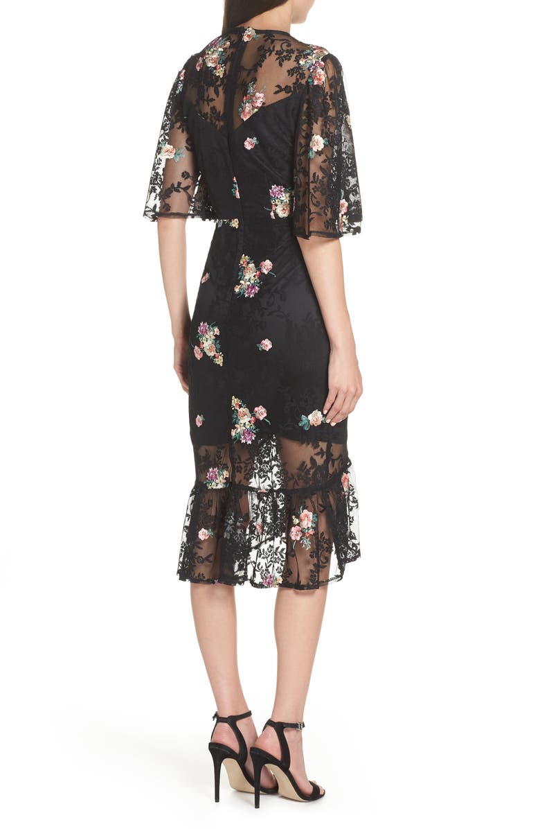 Cooper St Myrtle Floral Lace Dress, Alternate, color, 