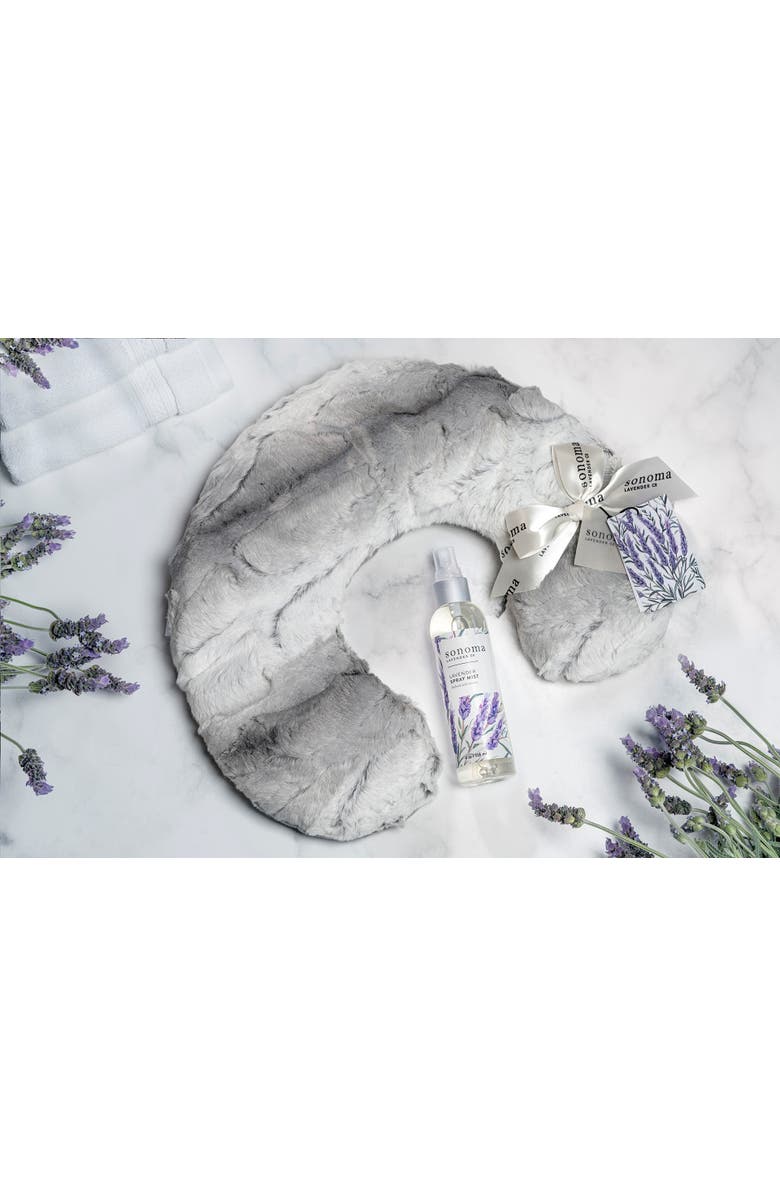 Sonoma Lavender Lavender Neck Pillow, Alternate, color, Angora Platinum