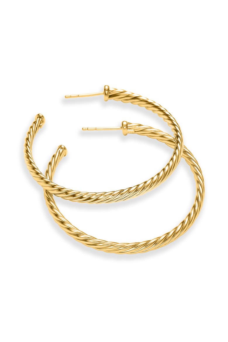 Cable Spiral Hoop Earrings, Alternate, color, GOLD