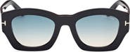 TOM FORD Guilliana 52mm Gradient Geometric Sunglasses