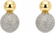 SAACHI Pavé Zircon Ball Drop Stud Earrings