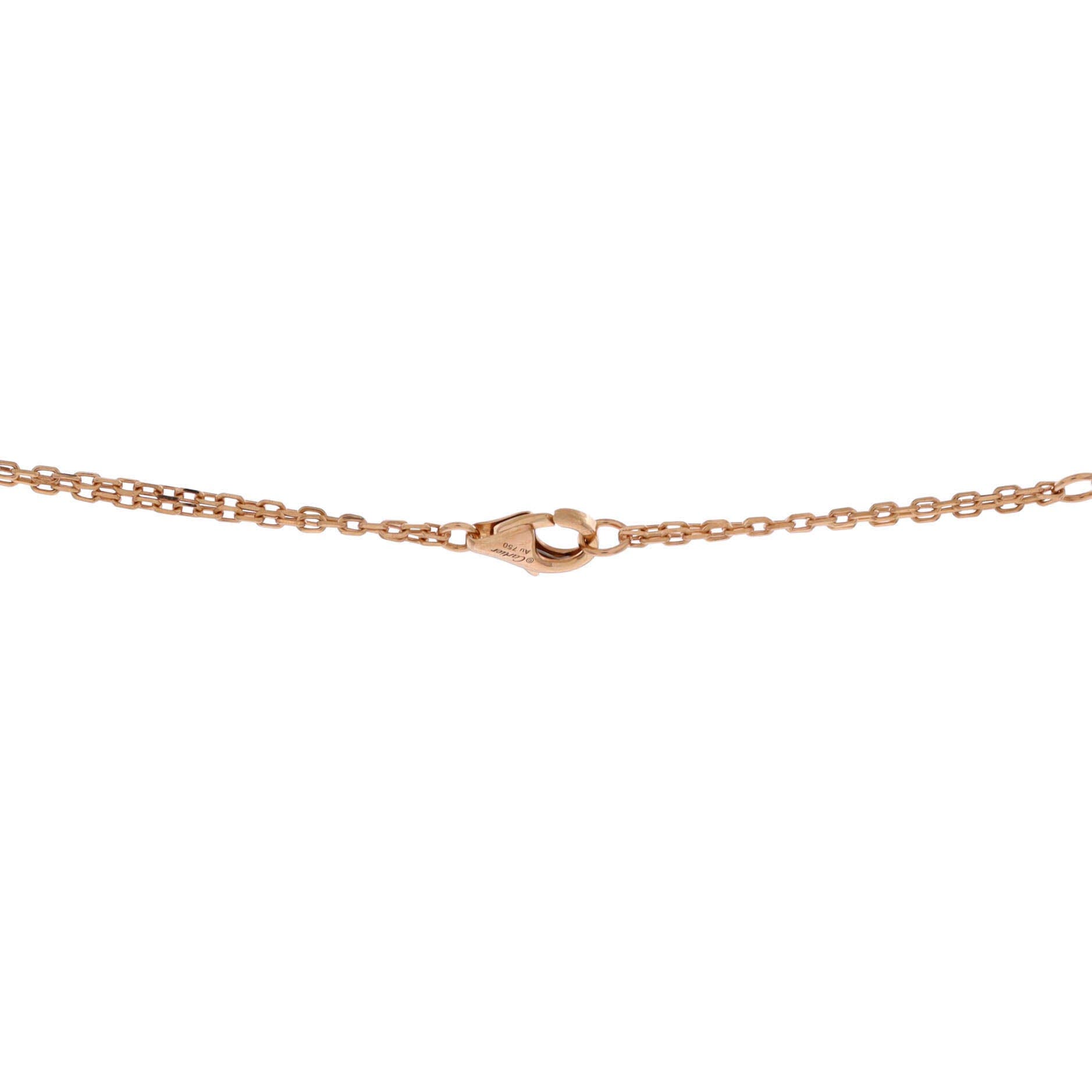 2 Diamonds Love Pendant Necklace 18K Rose Gold and Diamonds, Alternate, color, Metallic Gold