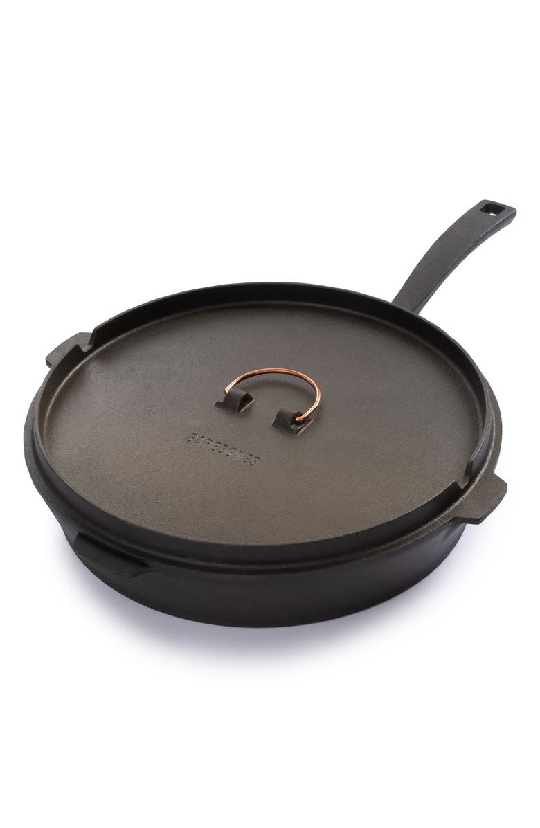 BAREBONES LIVING 12-Inch All-in-One Cast Iron Skillet, Main, color, 