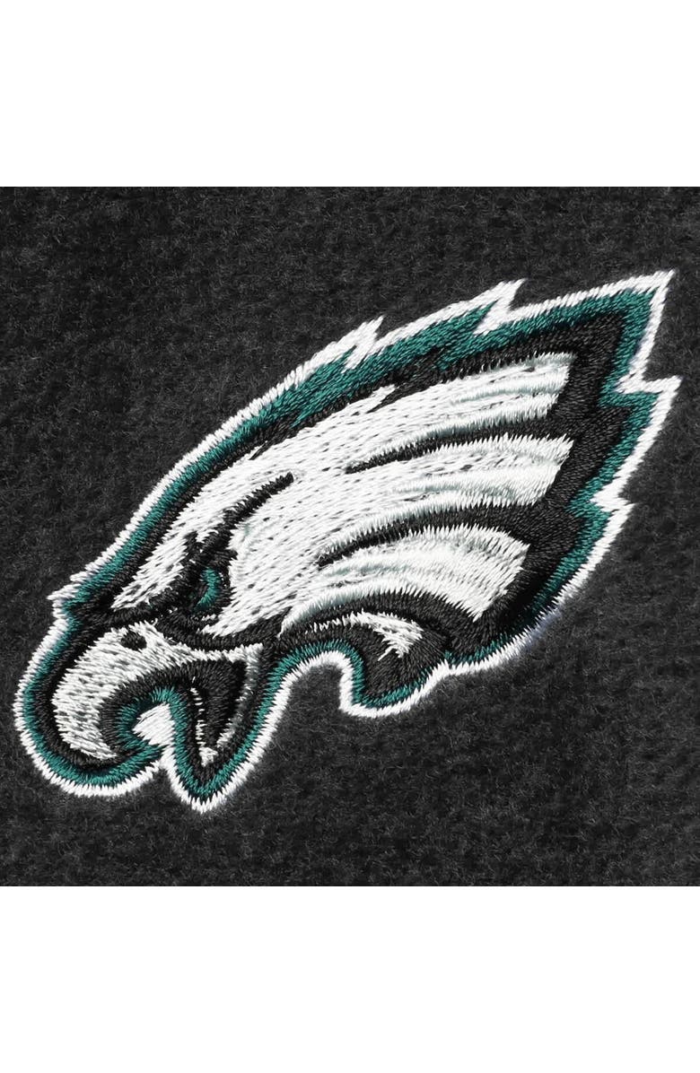 DUNBROOKE Men's Dunbrooke Heathered Charcoal Philadelphia Eagles Houston Fleece Full-Zip Vest, Alternate, color, Heather Charcoal