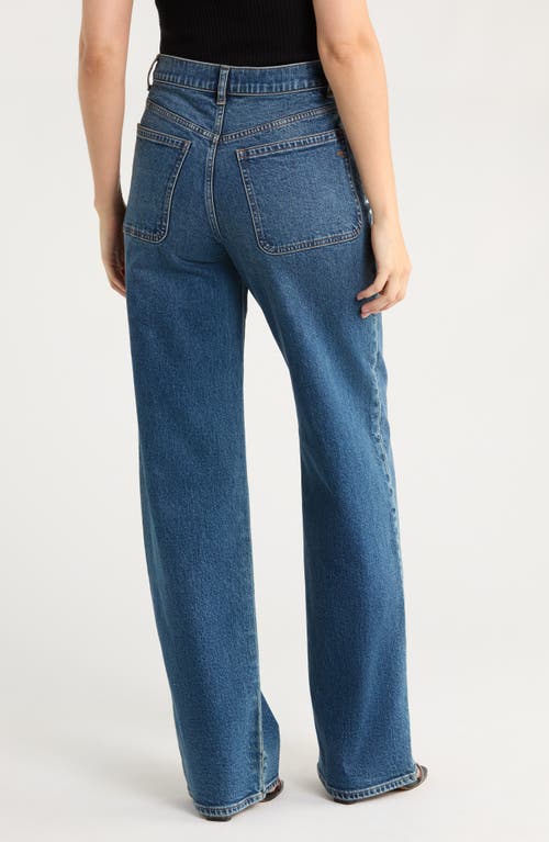 Madewell The Perfect Vintage Patch Pocket Wide Leg Jeans In Blue