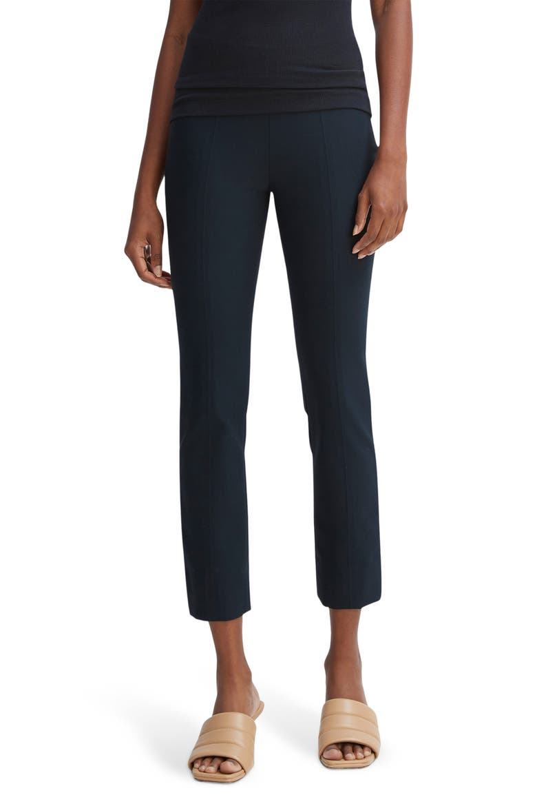 Bobbi Mid Rise Stitch Front Seam Leggings, Main, color, COASTAL BLUE