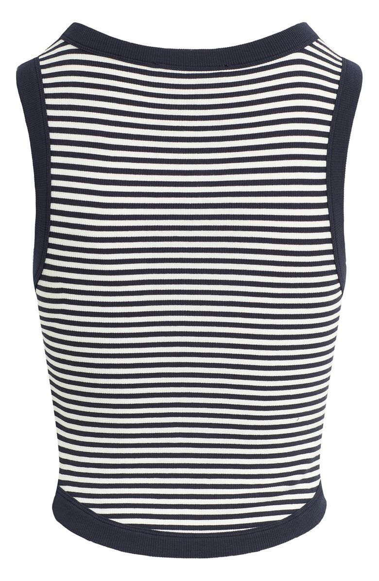 Favorite Daughter The Foundation Stripe Rib Tank, Alternate, color, Navy/ White Stripe