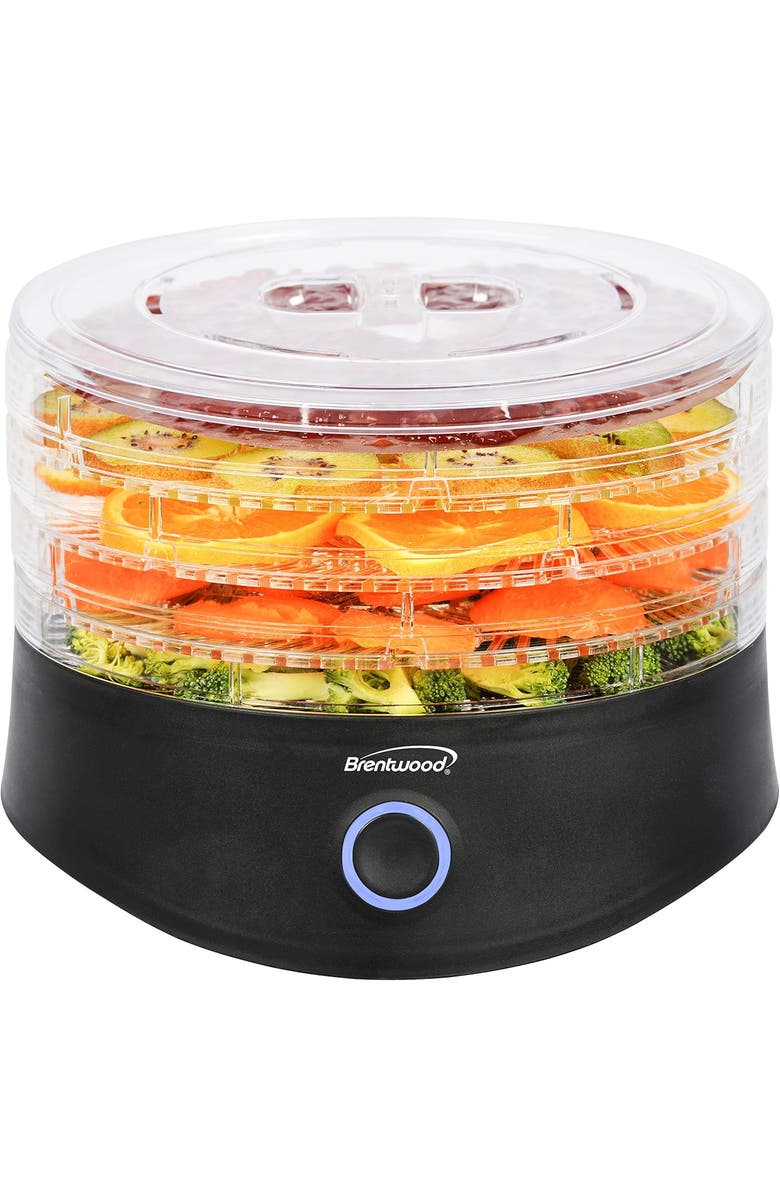 Brentwood 5 Tray Black Food Dehydrator with Auto Shutoff, Main, color, Black