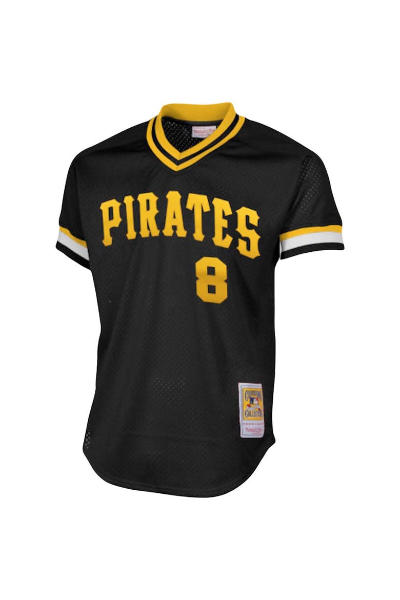 Men's Mitchell & Ness Willie Stargell Black Pittsburgh Pirates Cooperstown Collection Big & Tall Mesh Batting Practice Jersey, Alternate, color, Black