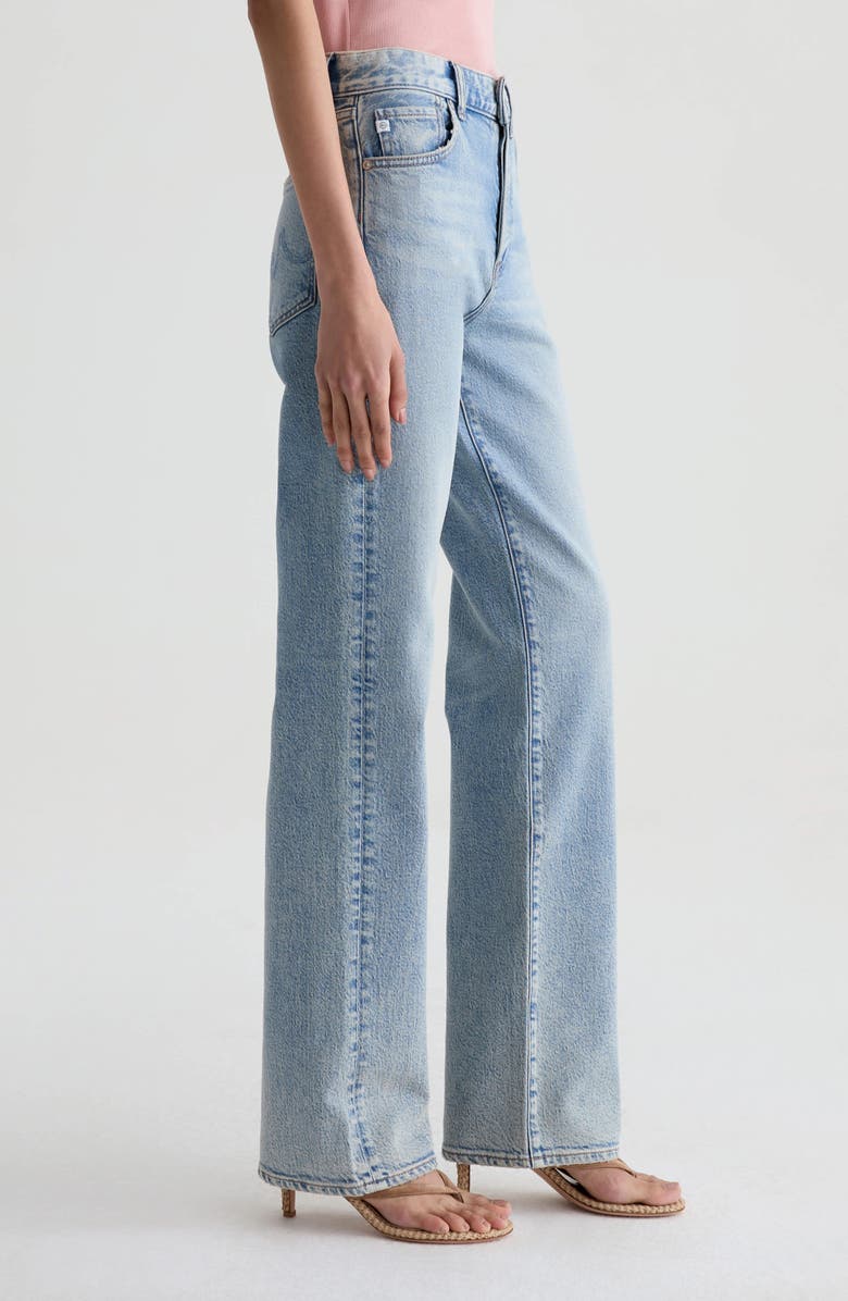 AG Sydney High Waist Relaxed Straight Leg Jeans, Alternate, color, Highway 29