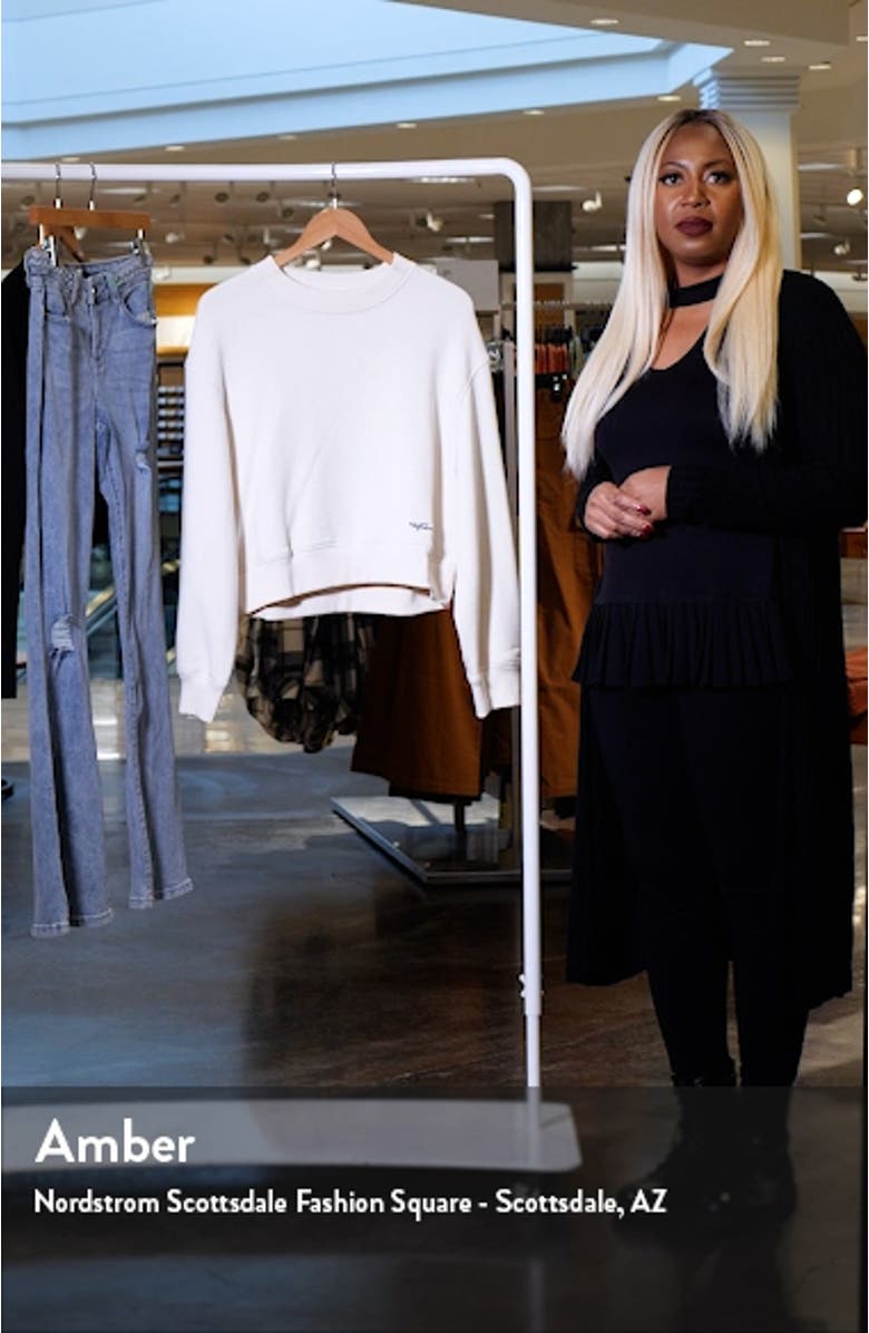 Cotton Blend French Terry Sweatshirt, sales video thumbnail