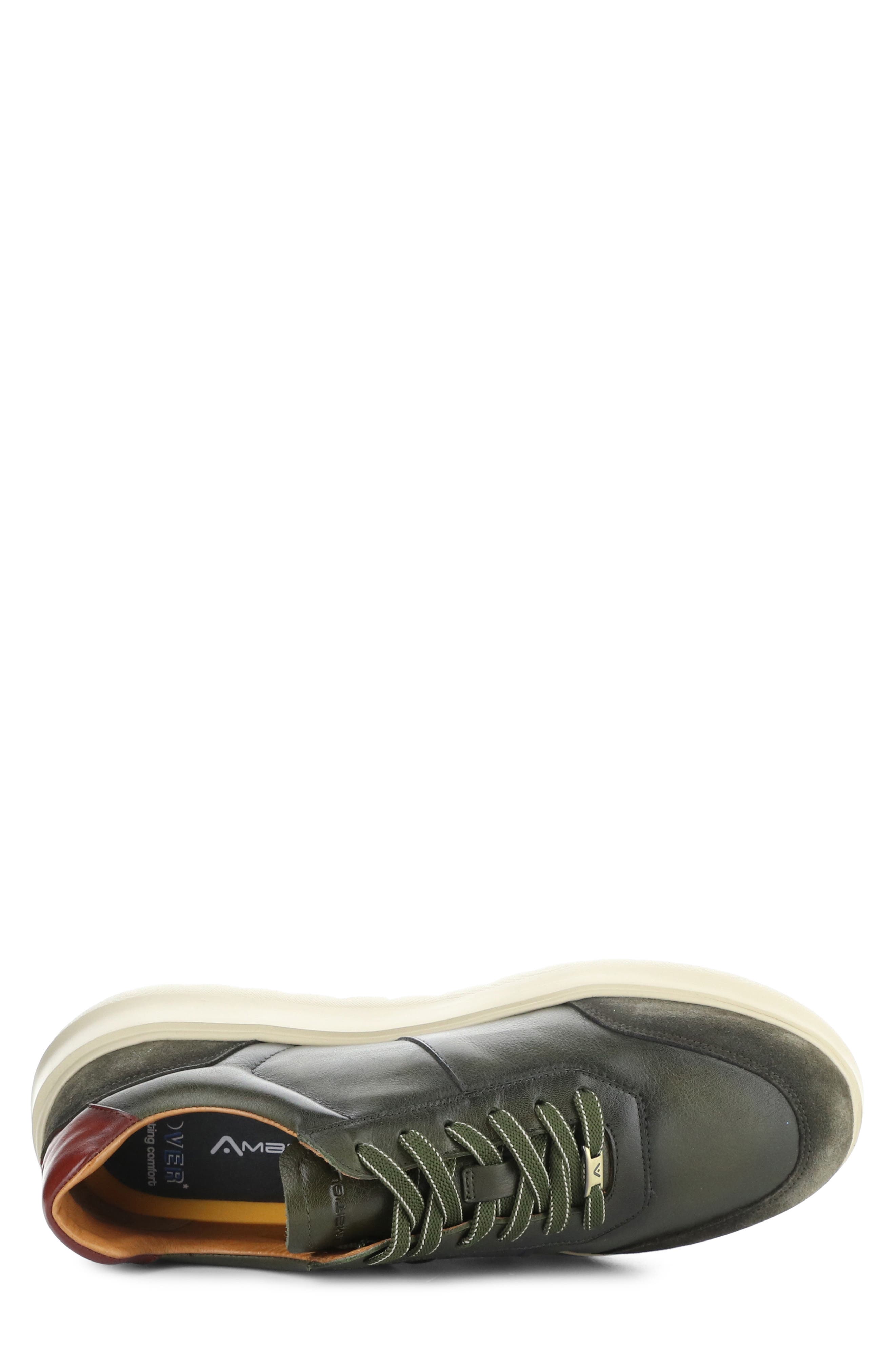 Ambitious 12981B Low Top Sneaker, Alternate, color, Olive/ Anthracite Leather