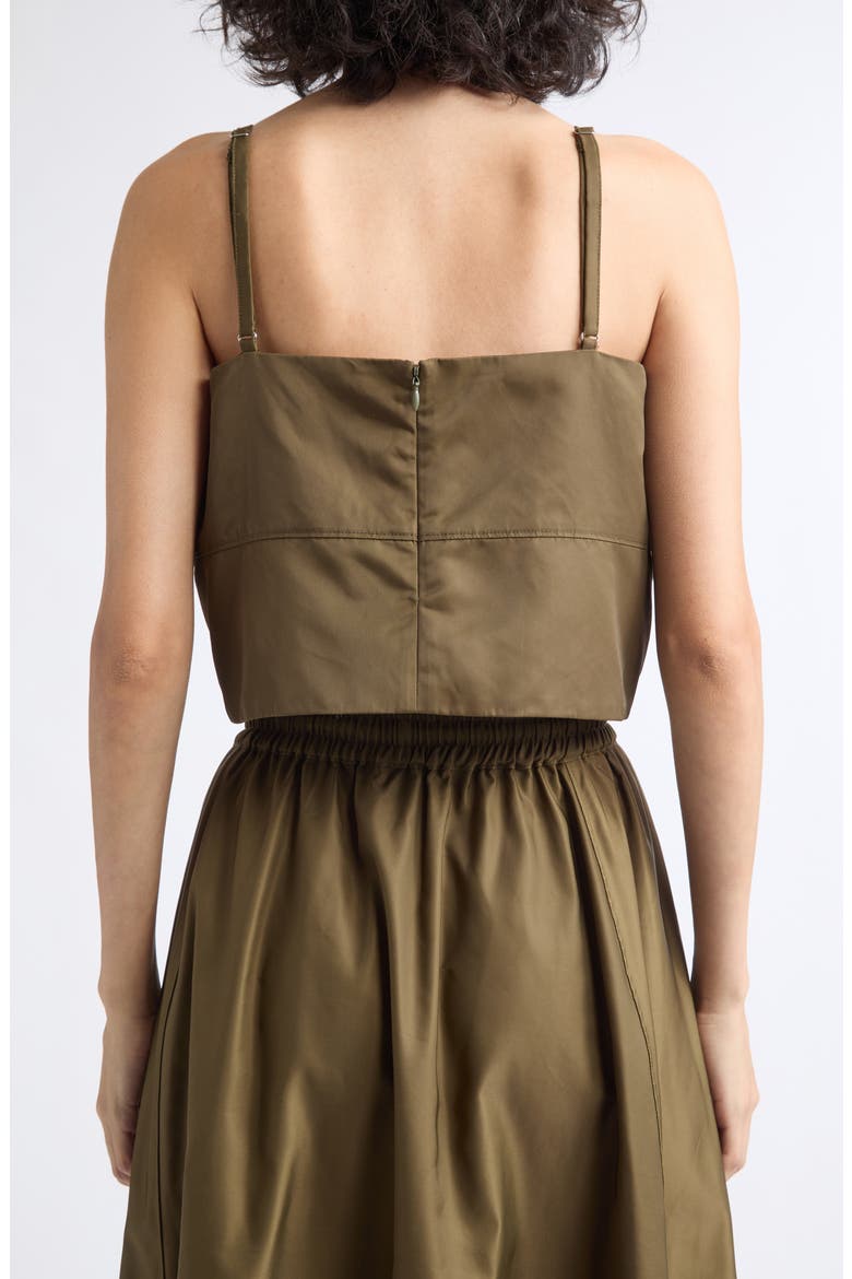 Marilyn Rhinestone Crop Camisole, Alternate, color, DARK OLIVE