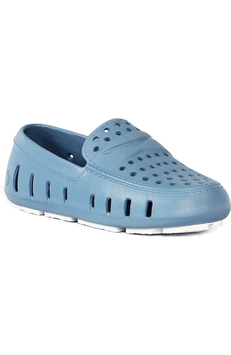 FLOAFERS Kids' Prodigy Driver Loafer, Main, color, Spring Lake/ Bright White