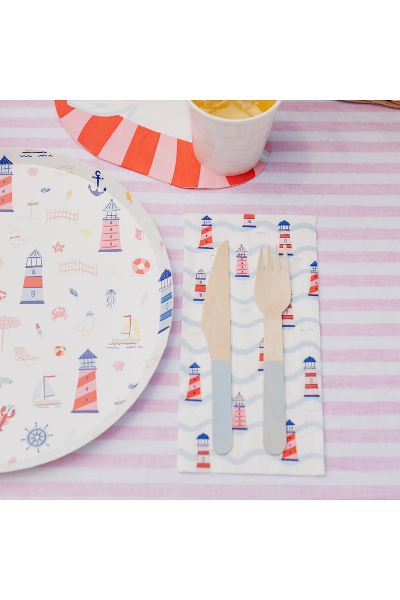 Seaside Guest Napkins, Alternate, color, Assorted Pre-Pack