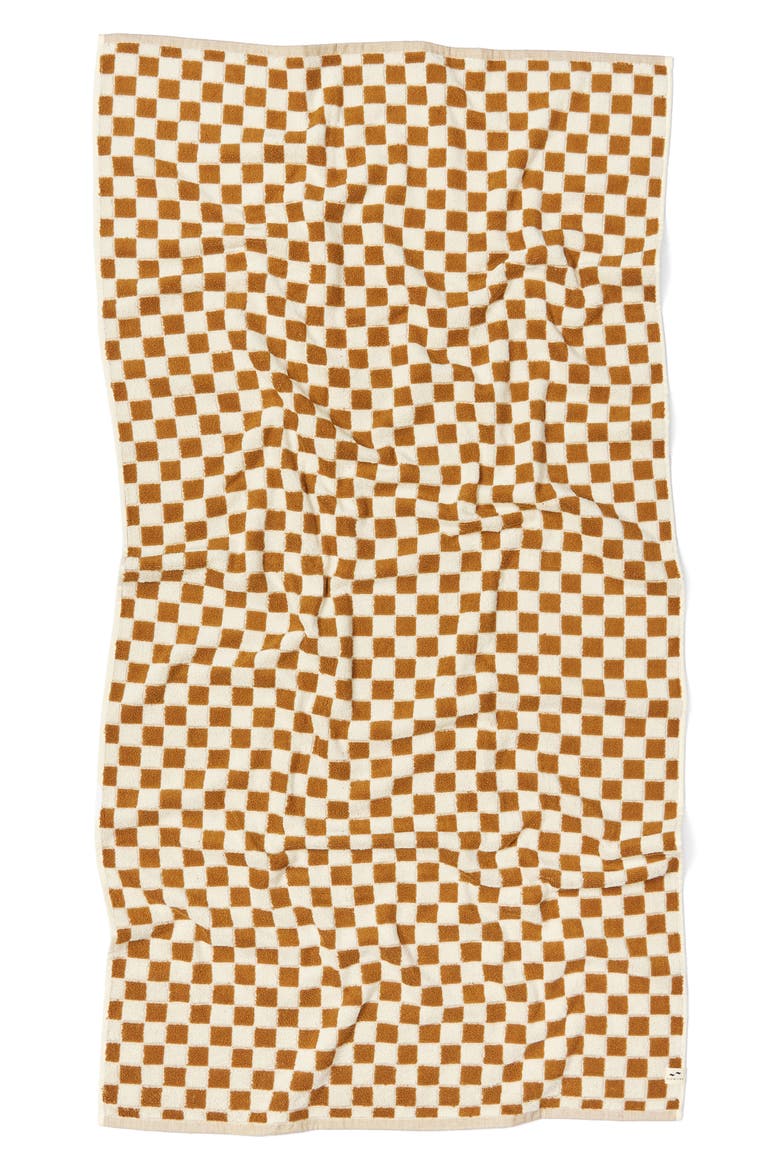 Mate Checkered Bath Towel, Alternate, color, BRUSH