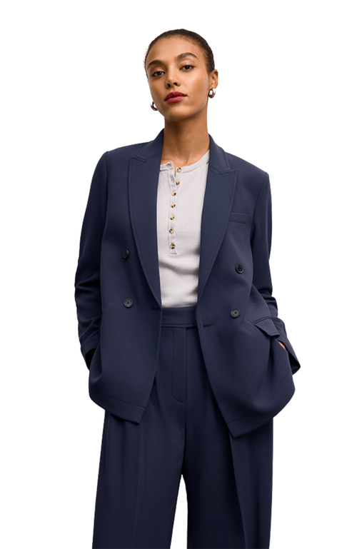 M.m.lafleur O'hara Boyfriend Blazer In Gray