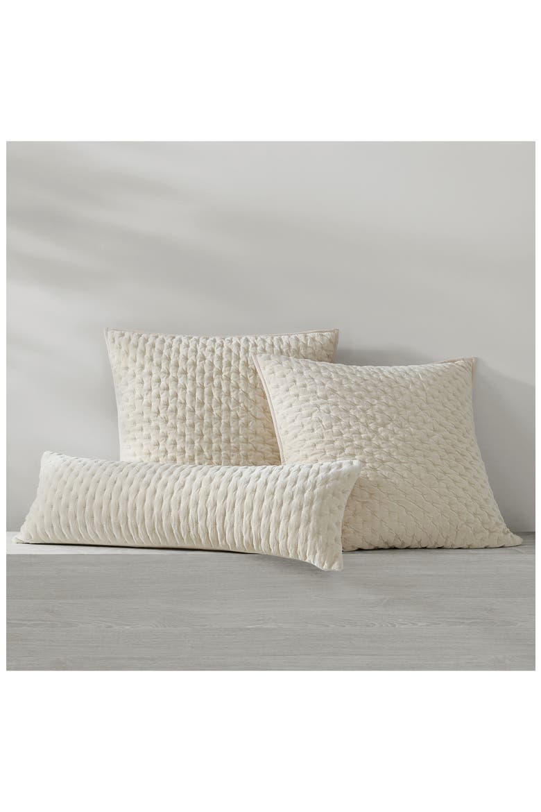 Velveteen Accent Pillow, Alternate, color, CREAM