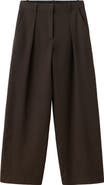 MANGO Micro Houndstooth Check Pleated Pants