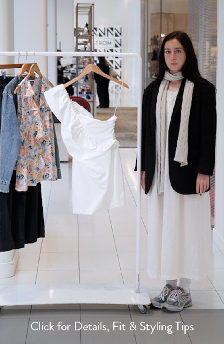 Camila Ruffle Detail One-Shoulder Minidress, sales video thumbnail