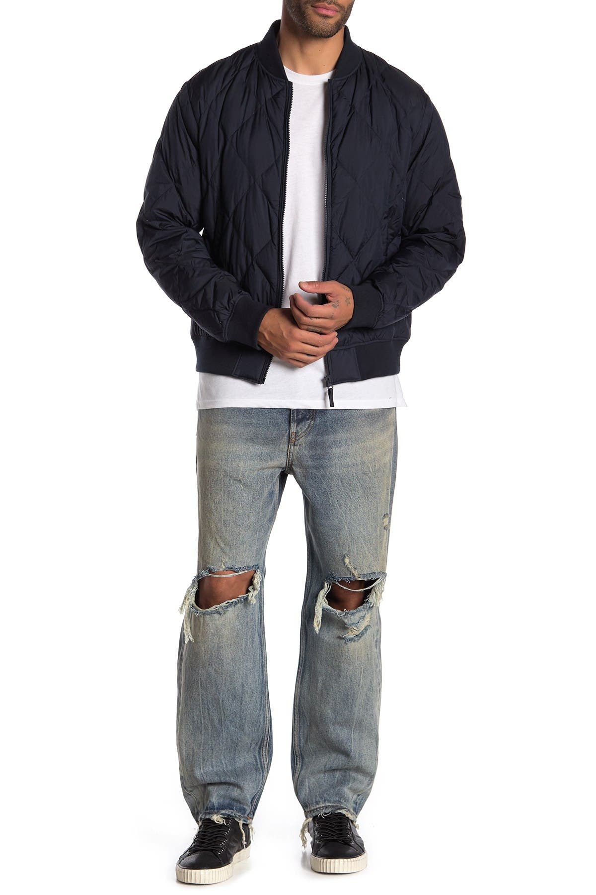 DIESEL® Dagh Destroyed Regular Straight Leg Jeans (Men) | Nordstromrack