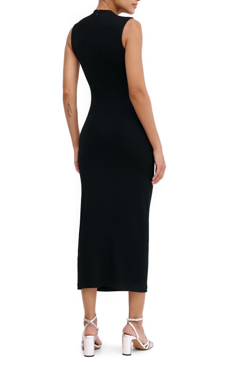 Marcella Huron Ruched Sleeveless Dress, Alternate, color, Black