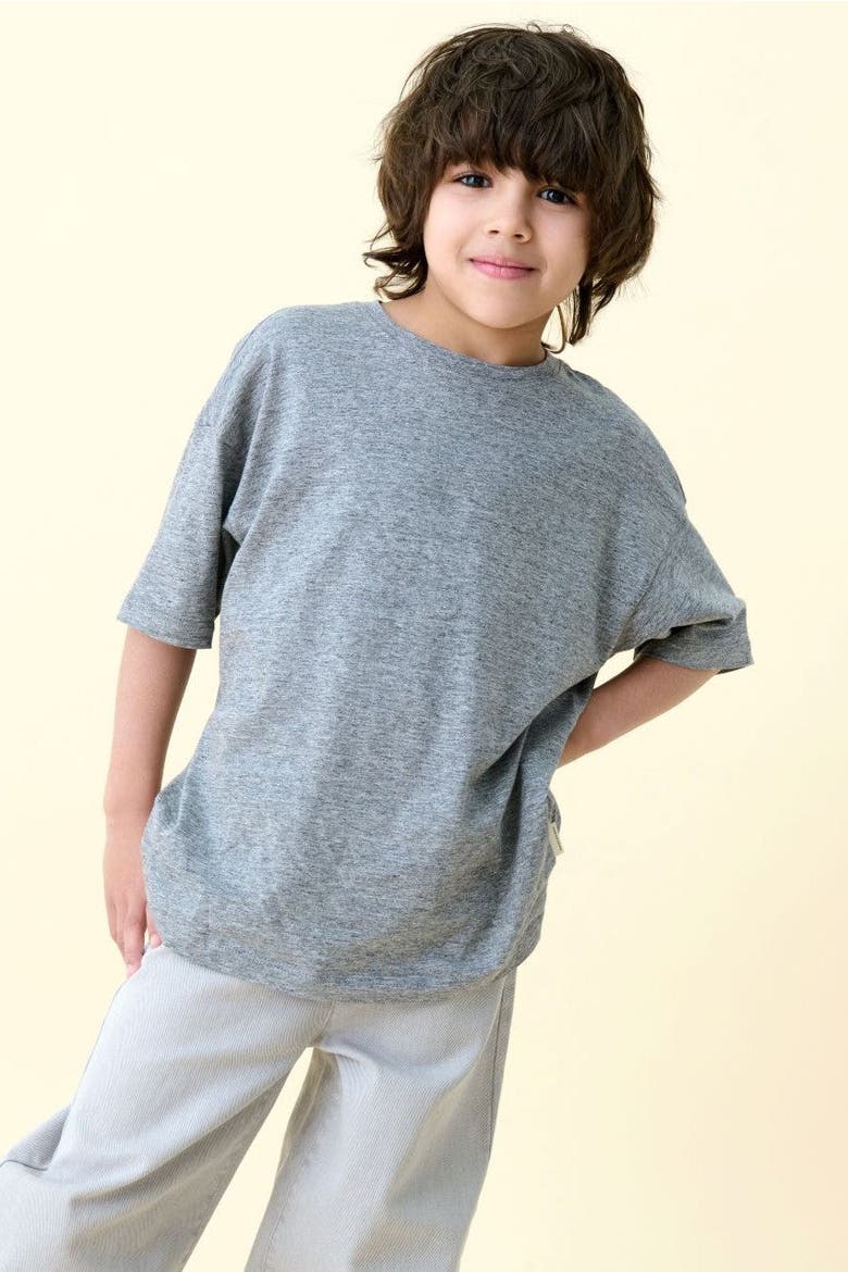 Cashmere T-Shirt, Alternate, color, Heather Grey