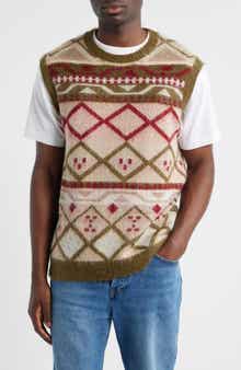 Topman Fair Isle Oversize Vest