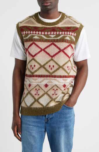 Topman Fair Isle Oversize Vest