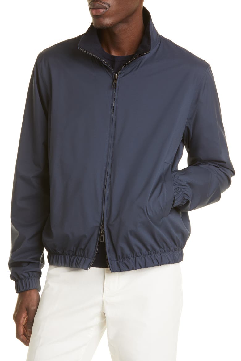 Windmate® Storm System® Waterproof Reversible Bomber Jacket, Alternate, color, BLUE NAVY