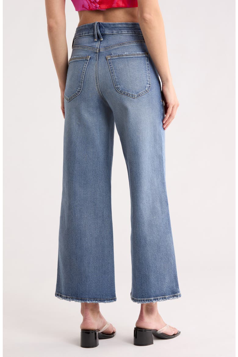 Soft Tech Good Waist High Waist Crop Palazzo Jeans, Alternate, color, INDIGO861