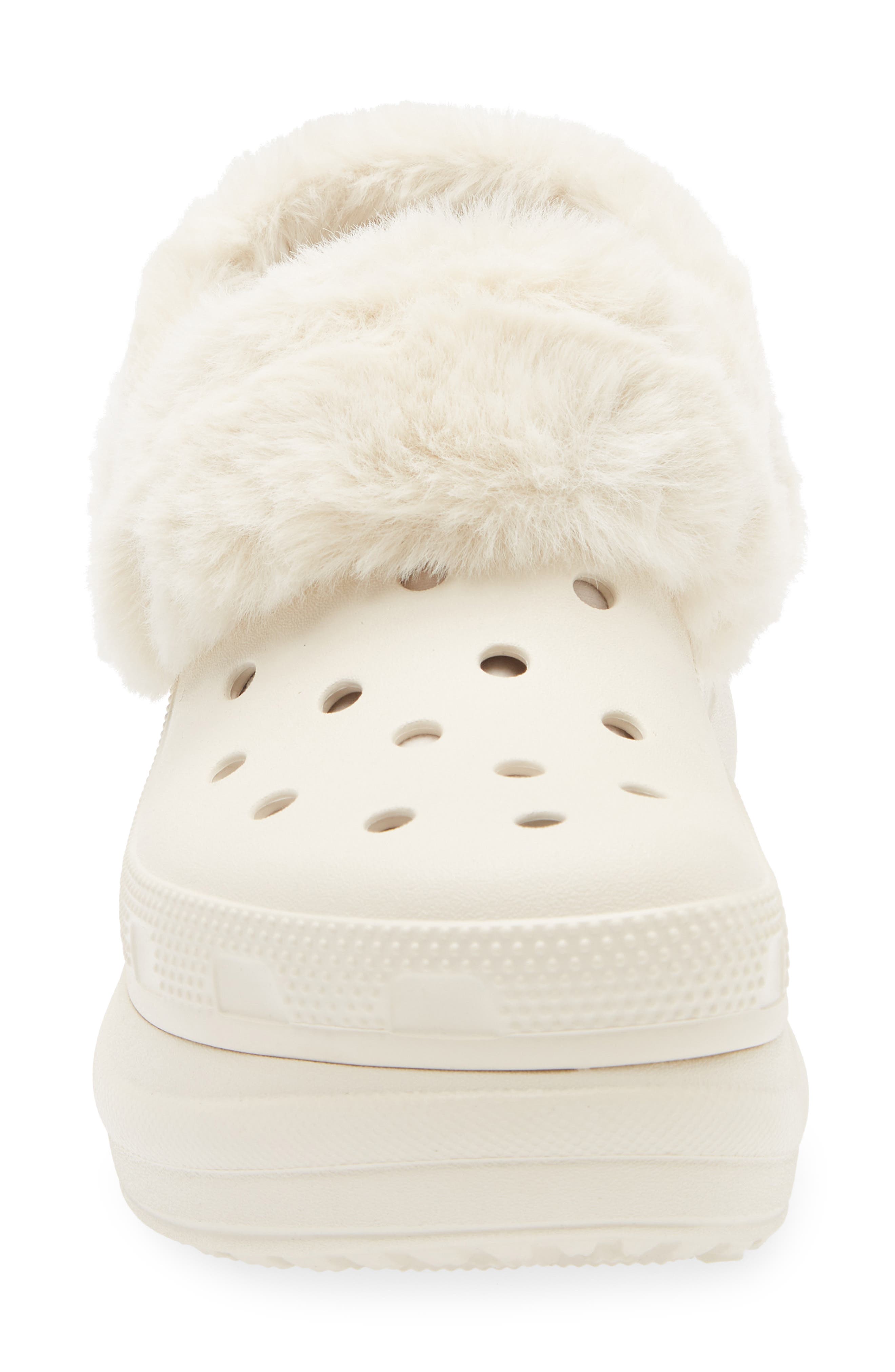 CROCS Bae Fleece Lined Platform Clog, Alternate, color, Stucco