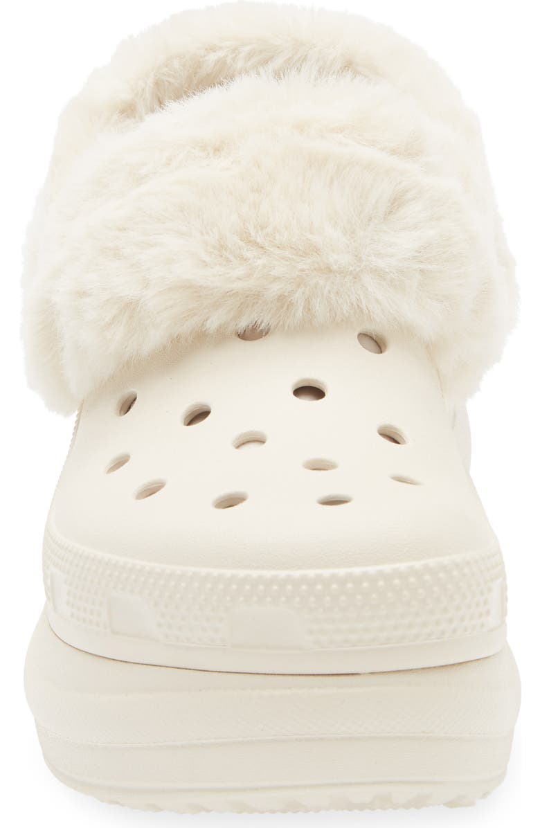 CROCS Bae Fleece Lined Platform Clog, Alternate, color, Stucco