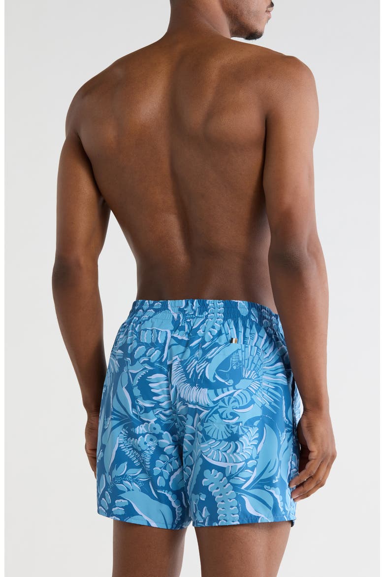 Piranha Swim Shorts, Alternate, color, BLUE