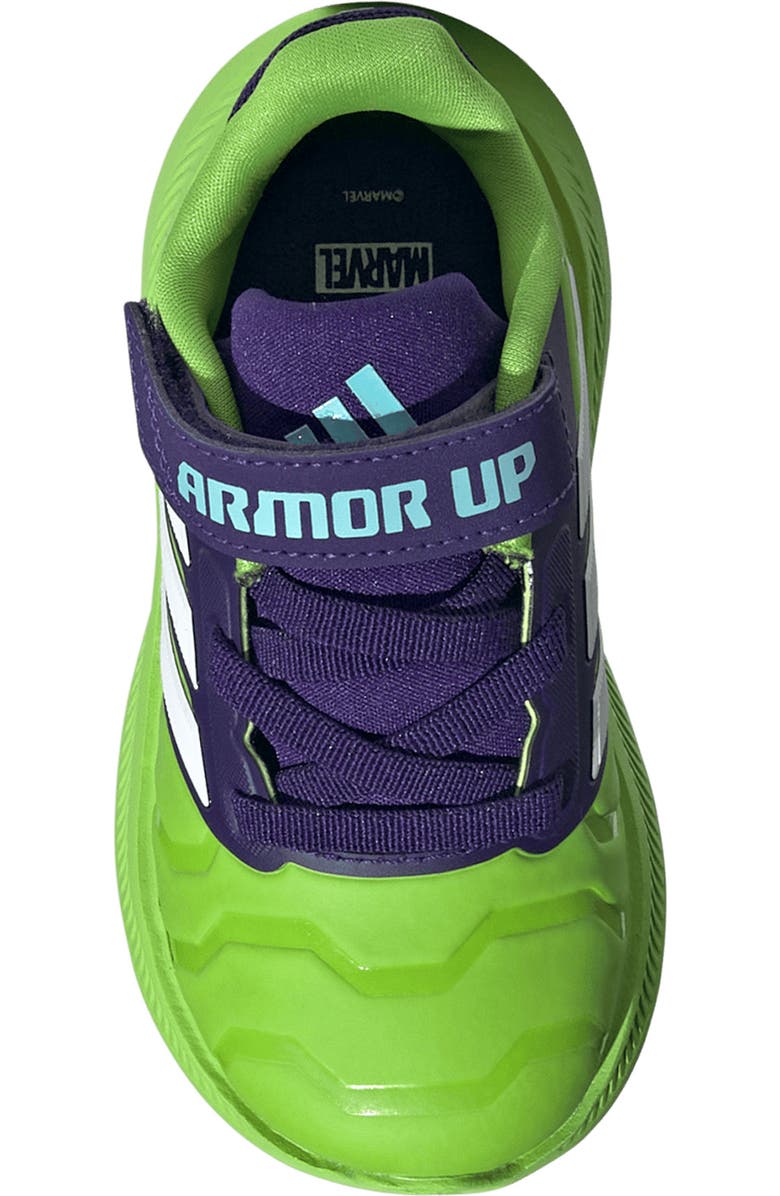 adidas x Marvel<sup>®</sup> Kids' Runfalcon 5 Iron Hulk Sneaker, Alternate, color,