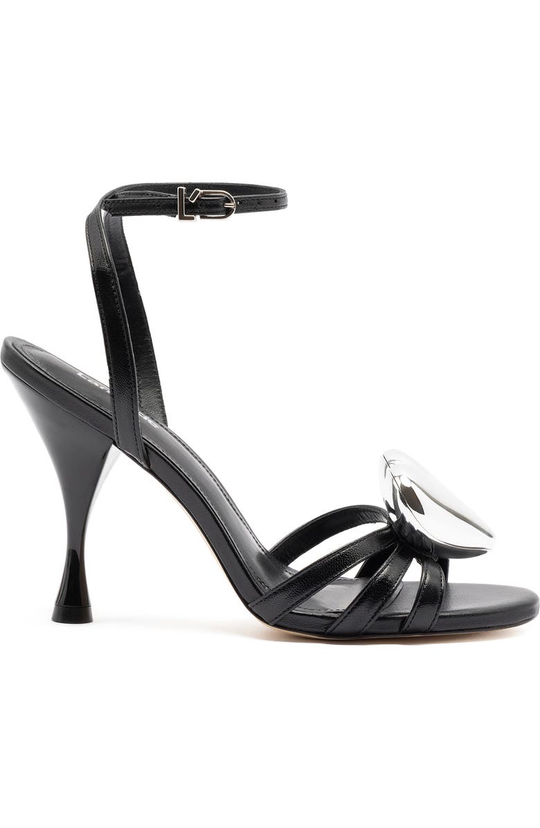 Larroudé Amore Sandal in Scarlet Leather, Main, color,