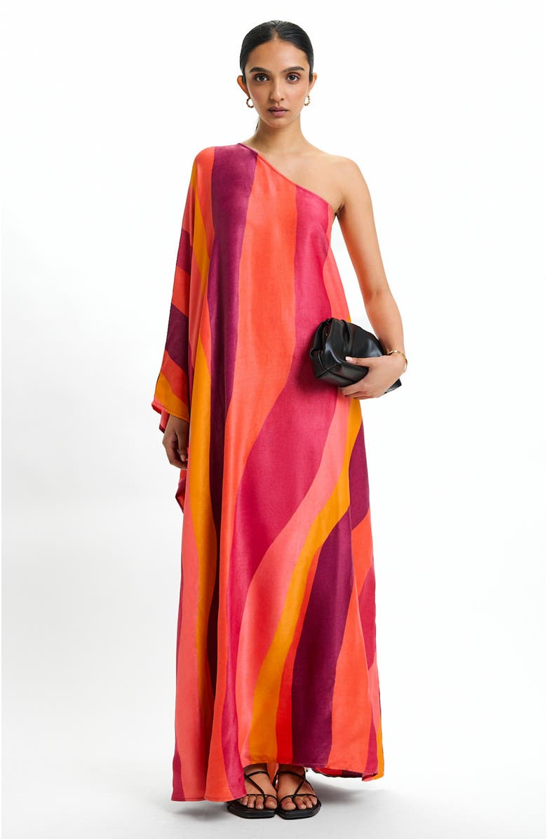 DIARRABLU Satu One-Shoulder Maxi Dress Sano Rose, Alternate, color, Sano Rose