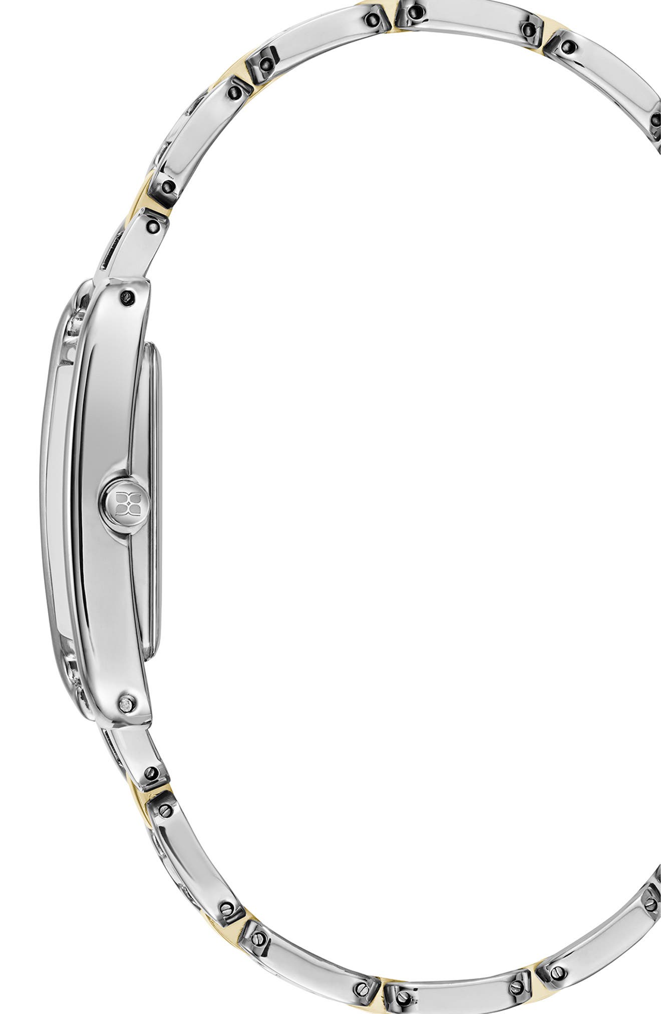 BCBG Women's Rectangle Link Bracelet Watch, 22.5x34.5mm (Men ...