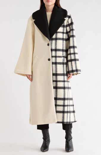 Hutch Kallie Notched Lapel Mixed Print Coat