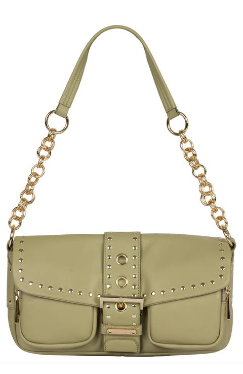 Night Out Leather Shoulder Bag