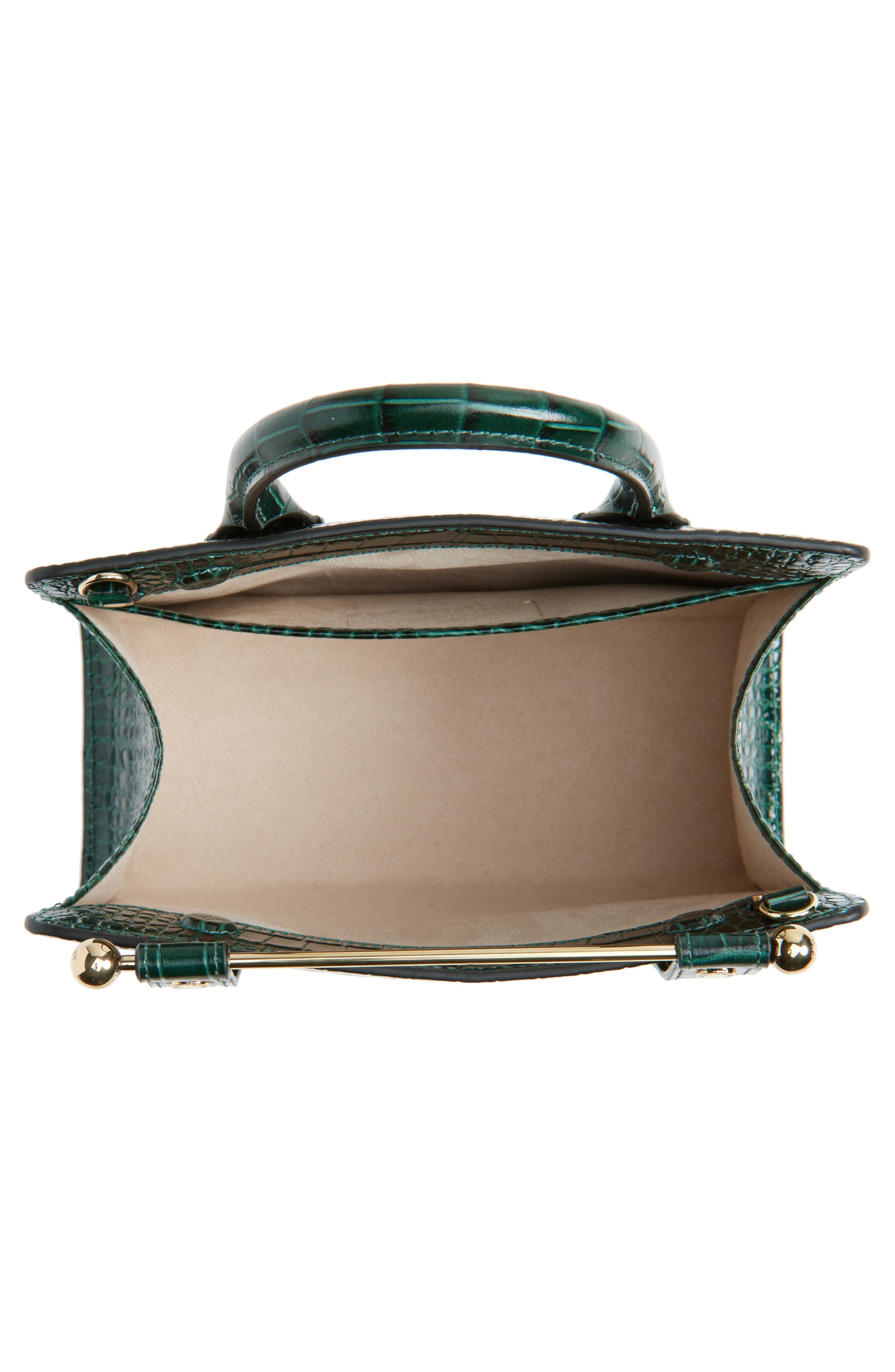 Strathberry Mini Croc Embossed Leather Tote, Alternate, color, 