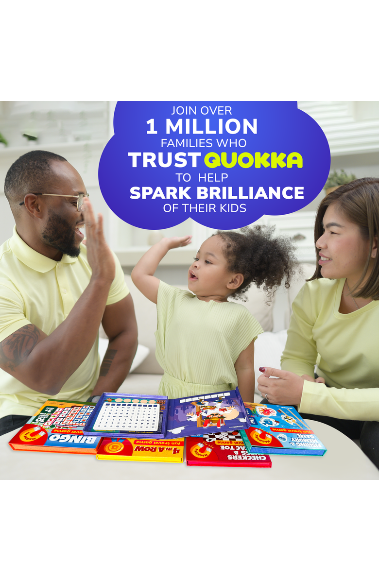 Quokka Magnetic Travel Games Collection for Kids, Alternate, color, Hangman